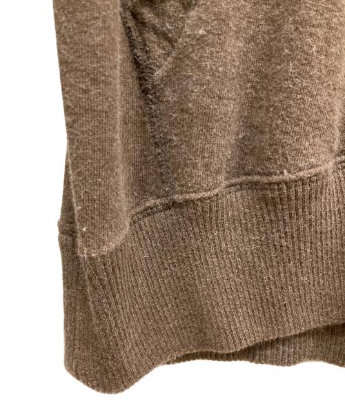 Hysteric Glamour（ヒステリックグラマー）Hysteric Glamour (ヒステリックグラマー) Destroy All Monsters (デストロイ オール モンスターズ) アンゴラコットンニットジップパーカー ブラウン サイズ:Mの古着・服飾アイテム