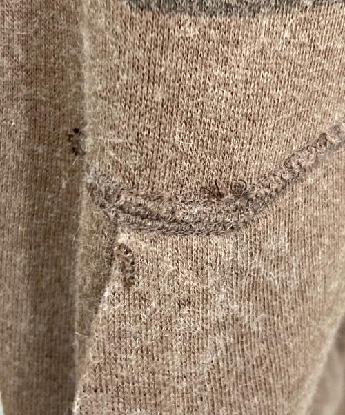 Hysteric Glamour（ヒステリックグラマー）Hysteric Glamour (ヒステリックグラマー) Destroy All Monsters (デストロイ オール モンスターズ) アンゴラコットンニットジップパーカー ブラウン サイズ:Mの古着・服飾アイテム