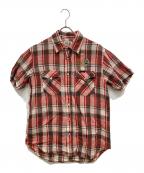 Hysteric Glamourヒステリックグラマー）の古着「ウエスタンチェックシャツ」｜レッド