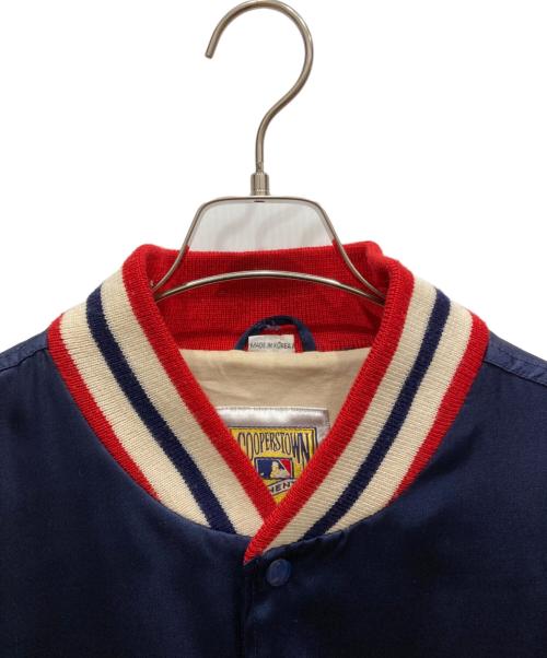 MITCHELL & NESS（ミッチェルアンドネス）MITCHELL & NESS (ミッチェルアンドネス) スタジャン ネイビー×レッド サイズ:52の古着・服飾アイテム