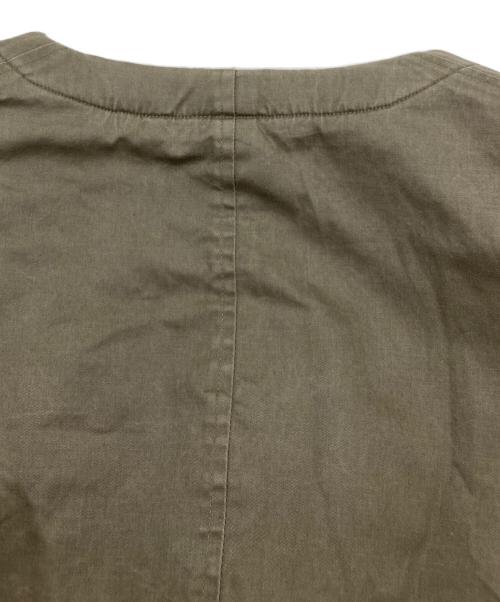 NEPENTHES（ネペンテス）NEPENTHES (ネペンテス) ノーカラージャケット ブラウン サイズ:Mの古着・服飾アイテム