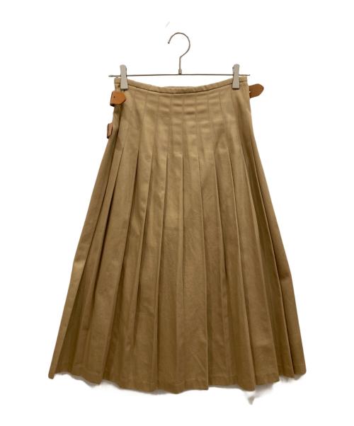 O'NEIL OF DUBLIN（オニールオブダブリン）O'NEIL OF DUBLIN (オニールオブダブリン) ベルトラップスカート ベージュ サイズ:40の古着・服飾アイテム