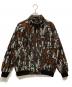 stussy（ステューシー）の古着「TREE BARK FLEECE JACKET」｜ブラウン×グレー