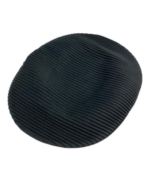 PLEATS PLEASE（プリーツプリーズ）PLEATS PLEASE (プリーツプリーズ) プリーツベレー帽 ブラック サイズ:-の古着・服飾アイテム