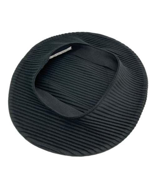 PLEATS PLEASE（プリーツプリーズ）PLEATS PLEASE (プリーツプリーズ) プリーツベレー帽 ブラック サイズ:-の古着・服飾アイテム
