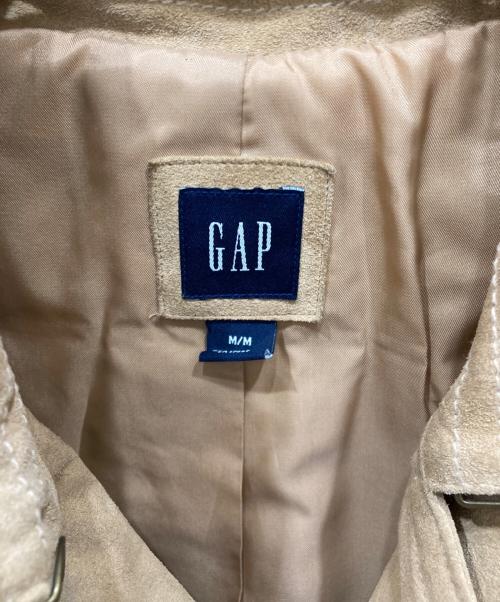 GAP（ギャップ）GAP (ギャップ) 00’ｓスウェードレザーダブルジャケット ベージュ サイズ:SIZE Mの古着・服飾アイテム