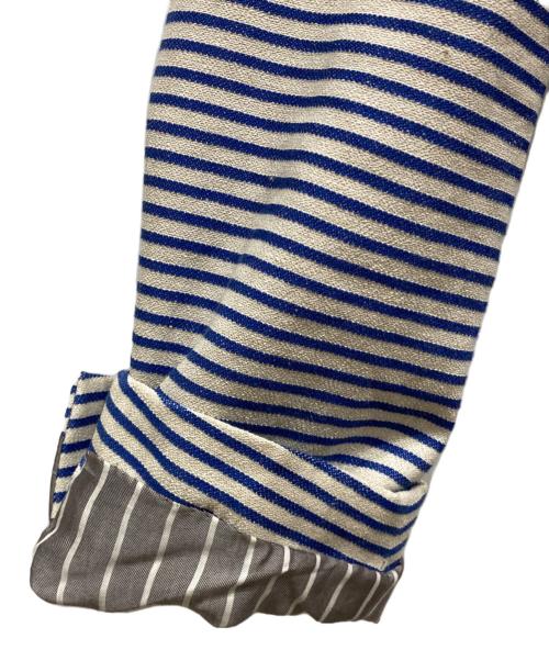 BOGLIOLI（ボリオリ）BOGLIOLI (ボリオリ) DOVER アンコンジャケット ブルー×アイボリー サイズ:44の古着・服飾アイテム