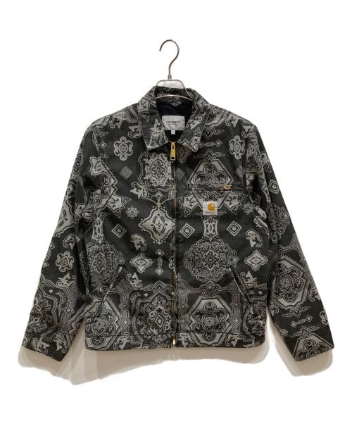 Carhartt WIP（カーハート ワークインプログレス）CARHARTT WIP (カーハート ワークインプログレス) ペイズリー柄 デトロイトジャケット グレー サイズ:Sの古着・服飾アイテム