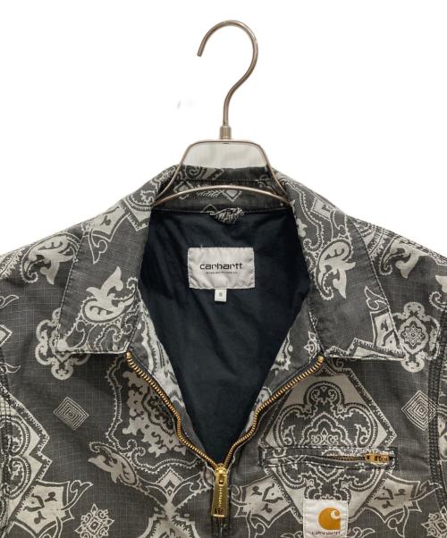 Carhartt WIP（カーハート ワークインプログレス）CARHARTT WIP (カーハート ワークインプログレス) ペイズリー柄 デトロイトジャケット グレー サイズ:Sの古着・服飾アイテム
