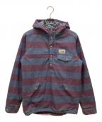 Patagoniaパタゴニア）の古着「Reclaimed Wool Snap-T Pullover」｜ネイビー×ボルドー