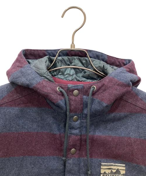 Patagonia（パタゴニア）Patagonia (パタゴニア) Reclaimed Wool Snap-T Pullover ネイビー×ボルドー サイズ:SIZE Sの古着・服飾アイテム