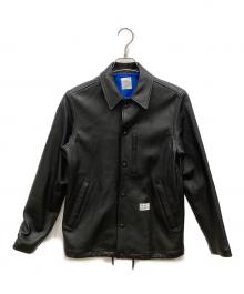 BEDWIN &THE HEARTBREAKERS（ベドウィンアンドザ ハートブレイカーズ）の古着「ラムレザーコーチジャケット」｜ブラック