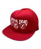 GRATFFUL DEAD×COOTIEグレイトフル・デッド×クーティー）の古着「メッシュキャップ」｜レッド