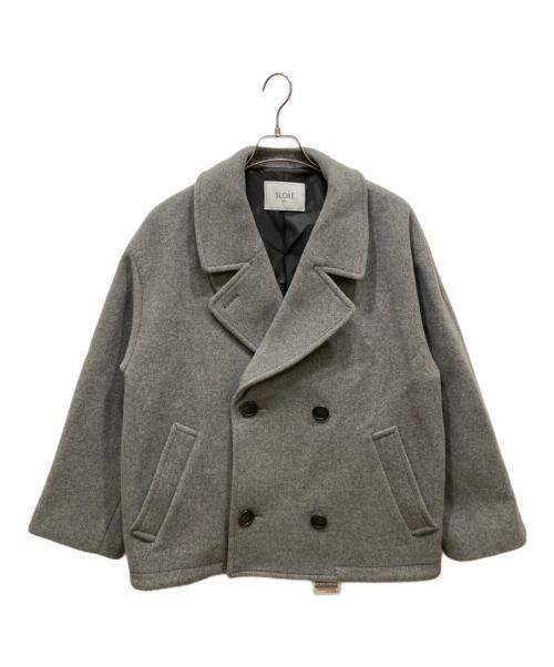 SLOBE IENA（スローブ イエナ）SLOBE IENA (スローブ イエナ) ショートPコート グレー サイズ:36 未使用品の古着・服飾アイテム