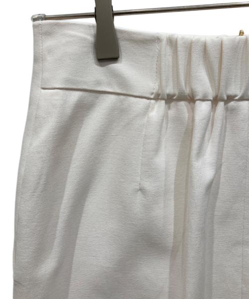 NOLLEY'S（ノーリーズ）NOLLEY'S (ノーリース) ドライオックスタイトスカート ホワイト サイズ:38の古着・服飾アイテム