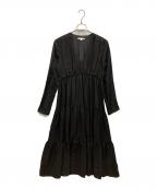 Drawing Numbersドローイングナンバーズ）の古着「キュプラティアードワンピース」｜ブラック