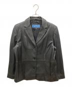 Kenneth Coleケネスコール）の古着「レザーテーラードジャケット」｜ブラック