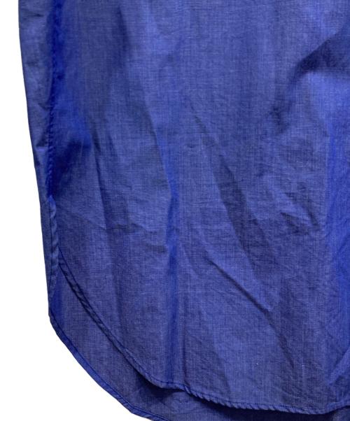 FRAMeWORK（フレームワーク）FRAMeWORK (フレームワーク) 比翼オーバーシャツ ブルー サイズ:freeの古着・服飾アイテム