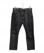 LEVI'S PReMIUM×EDIFICEリーバイス プレミアム×エディフィス）の古着「30th 別注 501(R) BLACK デニムパンツ」｜ブラック