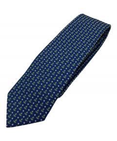 中古・古着通販】HERMES (エルメス) 飛行機雲柄シルクネクタイ