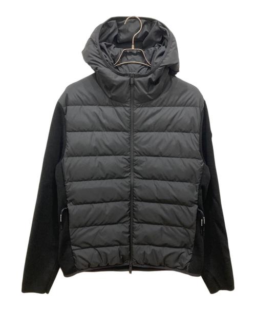 MONCLER（モンクレール）MONCLER (モンクレール) ニット切替ダウンジャケット ブラック サイズ:Ⅼの古着・服飾アイテム