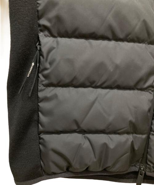 MONCLER（モンクレール）MONCLER (モンクレール) ニット切替ダウンジャケット ブラック サイズ:Ⅼの古着・服飾アイテム