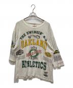 LONG GONEロングゴーン）の古着「90’ｓ七分袖カットソー」｜グレー