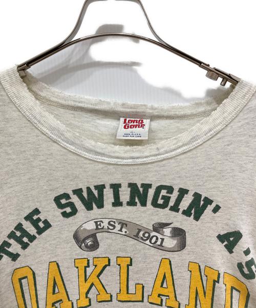 LONG GONE（ロングゴーン）LONG GONE (ロングゴーン) 90’ｓ七分袖カットソー グレー サイズ:Ⅼの古着・服飾アイテム
