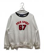 POLO SPORTポロスポーツ）の古着「90ｓナンバリングスウェット」｜ホワイト