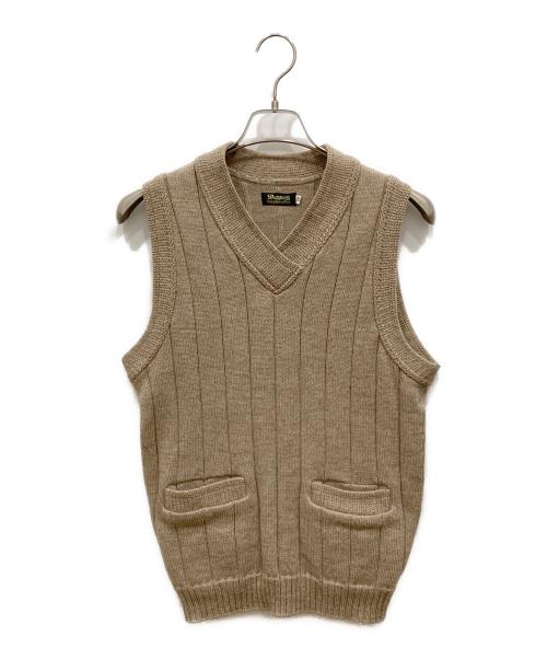 DAPPER'S（ダッパーズ）DAPPER'S (ダッパーズ) Classical Pullover Knit Vest. ブラウン サイズ:SIZE 38の古着・服飾アイテム