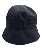 EMPORIO ARMANIエンポリオアルマーニ）の古着「ナイロンバケットハット」｜ブラック