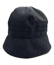 EMPORIO ARMANI（エンポリオアルマーニ）の古着「ナイロンバケットハット」｜ブラック