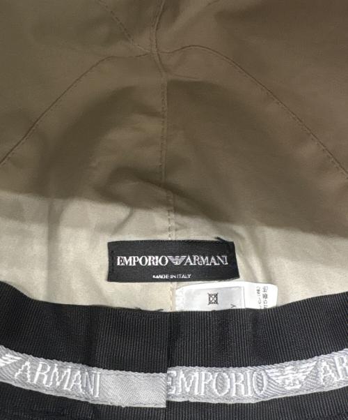 EMPORIO ARMANI（エンポリオアルマーニ）EMPORIO ARMANI (エンポリオアルマーニ) ナイロンバケットハット ブラック サイズ:57の古着・服飾アイテム