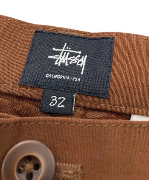 stussy（ステューシー）stussy (ステューシー) SSリンクロゴチノパンツ ブラウン サイズ:32の古着・服飾アイテム
