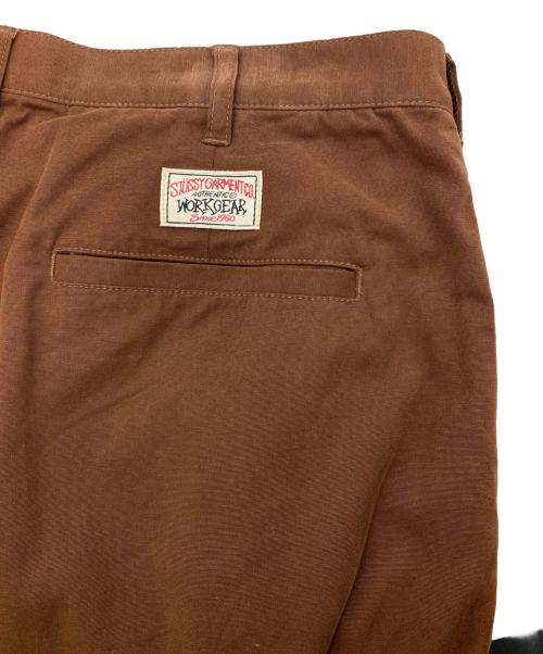 stussy（ステューシー）stussy (ステューシー) SSリンクロゴチノパンツ ブラウン サイズ:32の古着・服飾アイテム