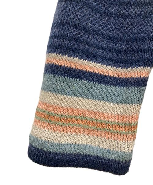 POLO RALPH LAUREN（ポロ・ラルフローレン）POLO RALPH LAUREN (ポロ・ラルフローレン) Southwestern Style Knit Cardigan ネイティブ柄 カーディガン ネイビー サイズ:SIZE XSの古着・服飾アイテム