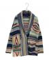 POLO RALPH LAUREN（ポロ・ラルフローレン）の古着「Southwestern Style Knit Cardigan ネイティブ柄 カーディガン」｜ネイビー