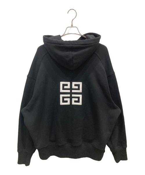 GIVENCHY（ジバンシィ）GIVENCHY (ジバンシィ) 4G刺繍オーバーサイズスウェットパーカー ブラック サイズ:SIZE Mの古着・服飾アイテム