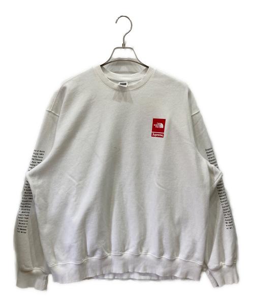 SUPREME（シュプリーム）Supreme (シュプリーム) THE NORTH FACE (ザ ノース フェイス) 24SS Crewneck ホワイト サイズ:SIZE XLの古着・服飾アイテム