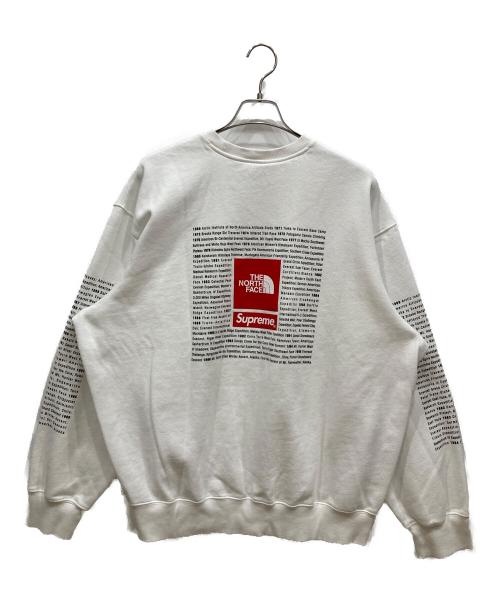 SUPREME（シュプリーム）Supreme (シュプリーム) THE NORTH FACE (ザ ノース フェイス) 24SS Crewneck ホワイト サイズ:SIZE XLの古着・服飾アイテム