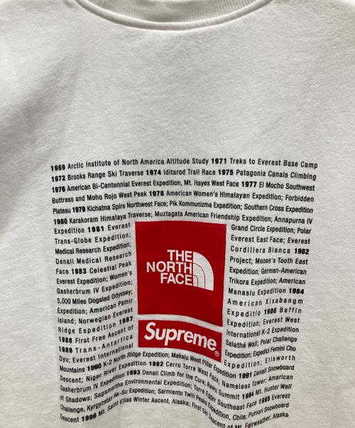 SUPREME（シュプリーム）Supreme (シュプリーム) THE NORTH FACE (ザ ノース フェイス) 24SS Crewneck ホワイト サイズ:SIZE XLの古着・服飾アイテム