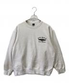 AVIREXアヴィレックス）の古着「VARSITY LOGO CREW NECK SWEAT」｜ホワイト
