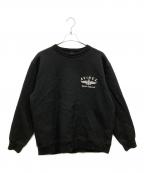 AVIREXアヴィレックス）の古着「VARSITY LOGO CREW NECK SWEAT」｜ブラック