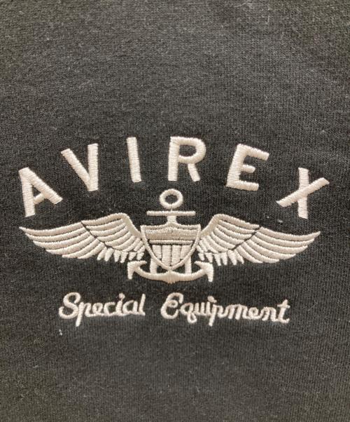 AVIREX（アヴィレックス）AVIREX (アヴィレックス) VARSITY LOGO CREW NECK SWEAT ブラック サイズ:SIZE Lの古着・服飾アイテム