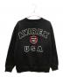 AVIREX (アヴィレックス) VARSITY LOGO CREW NECK SWEAT ブラック サイズ:SIZE L：5000円