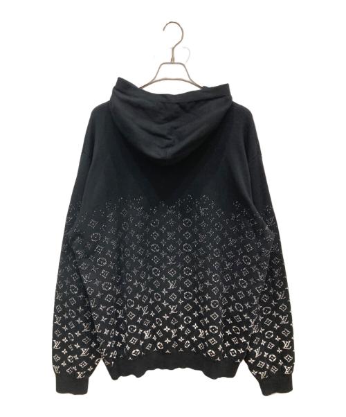 LOUIS VUITTON（ルイ ヴィトン）LOUIS VUITTON (ルイ ヴィトン) モノグラムグラディエントコットンフーディ ブラック サイズ:SIZE 4Lの古着・服飾アイテム