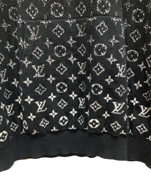 LOUIS VUITTON（ルイ ヴィトン）LOUIS VUITTON (ルイ ヴィトン) モノグラムグラディエントコットンフーディ ブラック サイズ:SIZE 4Lの古着・服飾アイテム