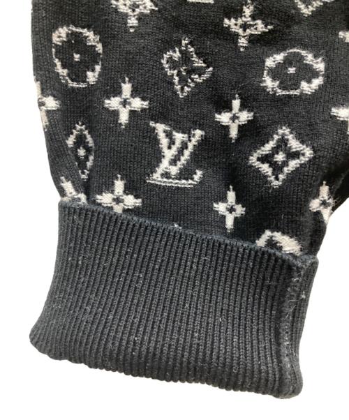 LOUIS VUITTON（ルイ ヴィトン）LOUIS VUITTON (ルイ ヴィトン) モノグラムグラディエントコットンフーディ ブラック サイズ:SIZE 4Lの古着・服飾アイテム