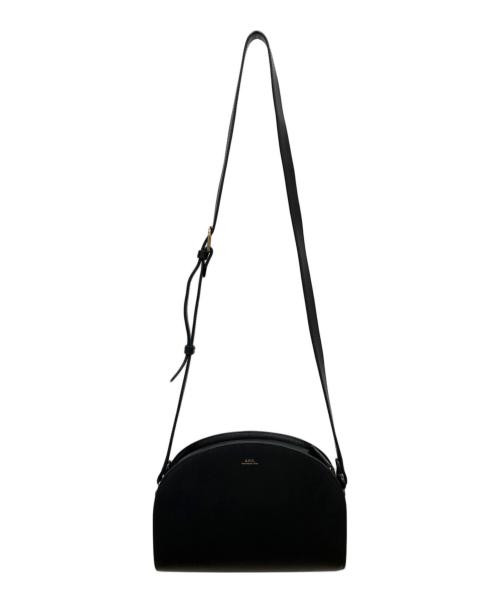 A.P.C.（アーペーセー）A.P.C. (アーペーセー) ハーフムーンショルダーバッグ ブラックの古着・服飾アイテム