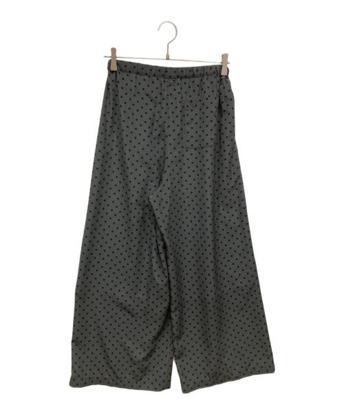 VERMEIL par iena（ヴェルメイユ パー イエナ）VERMEIL par iena (ヴェルメイユ パー イエナ) ドットワイドパンツ グレー サイズ:SIZE 36の古着・服飾アイテム